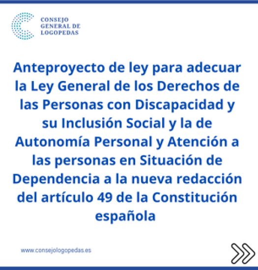 Anteproyecto aportaciones Consejo Logopedas